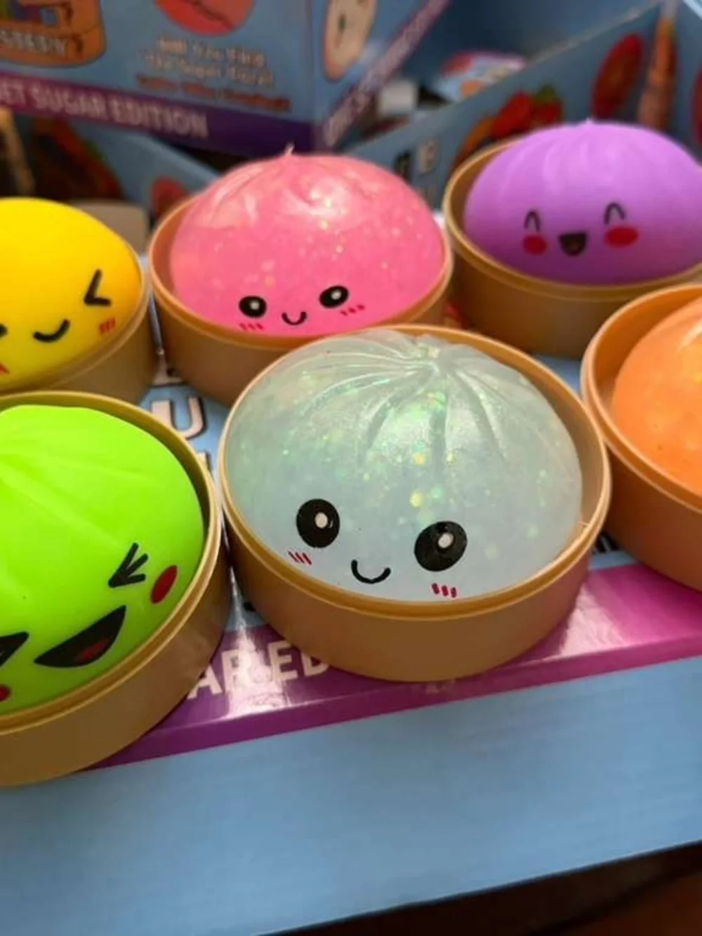 Squishy Bun Toy - Multicolor Soft Sensory Bun